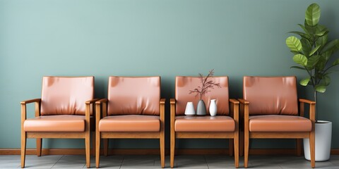 Wall Mural - chairs in a row