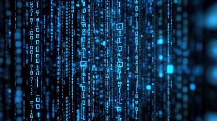 Abstract Digital Binary Code