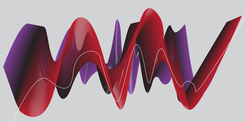 red and black wave abstract background, suitable for landing page and computer desktop background. 3d vector, Black sports swimsuit template 3D rendering, Wave line background vector.