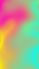Wall Mural - Gradient smooth colorful background with noise. Vertical video. 3D animation.
