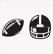 © Faysal Design House - vector silhouette  American football on a white background
