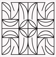 Tile Vector Silhouettes - Perfect for Flooring and Pattern Design Projects on a white background