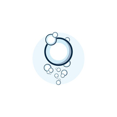 Wall Mural - bubble logo icon vector template