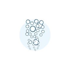 Wall Mural - bubble logo icon vector template