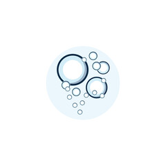 Wall Mural - bubble logo icon vector template