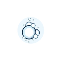 Wall Mural - bubble logo icon vector template