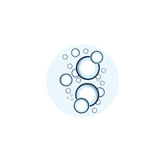 Wall Mural - bubble logo icon vector template