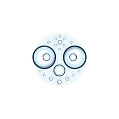 Wall Mural - bubble logo icon vector template
