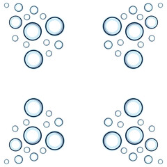 Wall Mural - bubble logo icon vector template