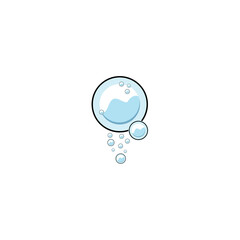 Wall Mural - bubble logo icon vector template