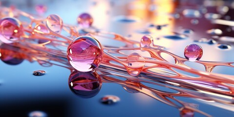 Poster - drops of water on a glass