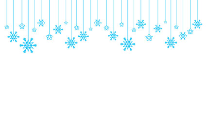 Wall Mural - Vector illustration of snowflakes and stars eps 10