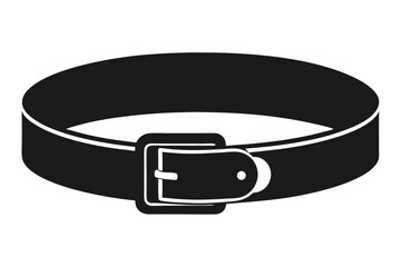 Belt vector silhouette