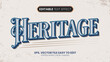 © Global Studio - Heritage Vintage editable Text Effect
