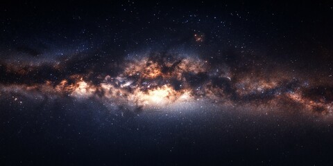 Wall Mural - galactic night sky background