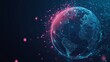 © stardadw007 - A vibrant, digital representation of Earth showcasing glowing connections and particles, symbolizing global connectivity and technology.