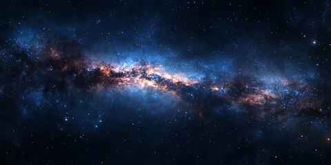 Wall Mural - galactic night sky background