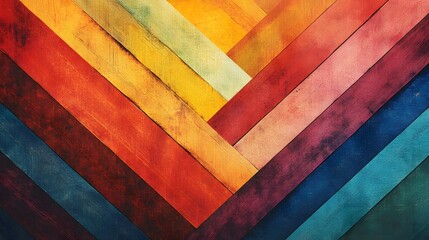 Wall Mural - Blocks, Triangles, Squares, 3D Colorful Shapes, Abstract Image, Texture, Pattern Background, Wallpaper, Cover and Screen for Smartphone, PC, Laptop, 9:16 and 16:9 Format