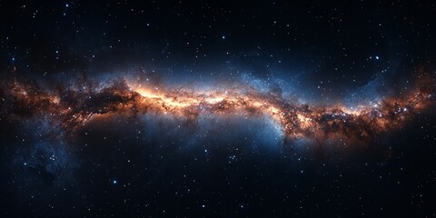 Wall Mural - galactic night sky background