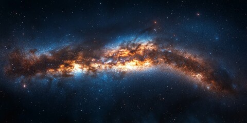 Wall Mural - galactic night sky background