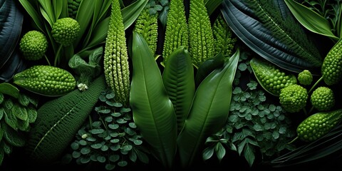 Wall Mural - close up of plant