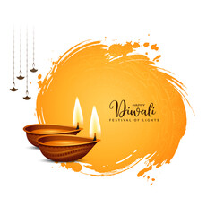 Happy Diwali cultural Indian festival celebration background design