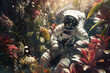 © ssshohan - Astronauts marveling at a botanical wonder in a cosmic garden