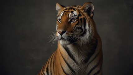 Sticker - Majestic Bengal Tiger Portrait