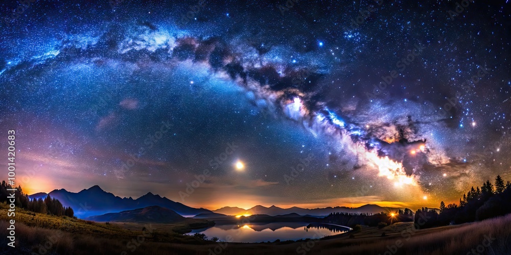 Breathtaking Night Sky Filled with Twinkling Stars Over a Serene ...