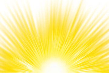 Wall Mural - sun rays explode on transparent background. sunlight glare. light sun effect png. yellow sun rays wi