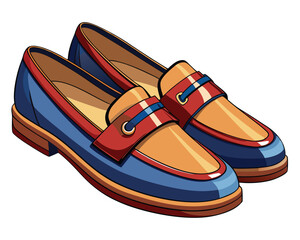 Loafers vector illustration