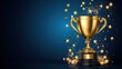 © IQ-Photography - Golden trophy and streamers, business and competition concept