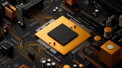Computer engineer designing microprocessors for high-performance computing systems, computer engineering, processor design