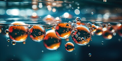 water drops on a glass