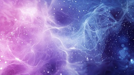 Wall Mural - background with abstract energy flows or geometric shapes, in purple or blue tones. add the text: my