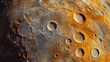 © Ti Studio - A close-up of Mercury cratered surface, with large impact craters and ridges under the intense solar radiation