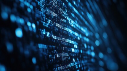 Abstract Binary Code Digital Data