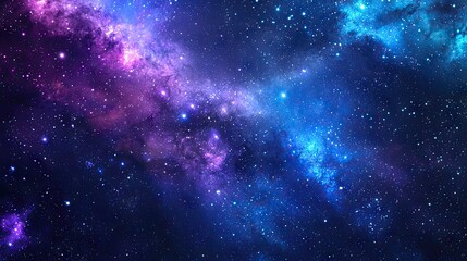 Wall Mural - dark night scene , galaxy and psychedelic lighting effects . the background features a festival.