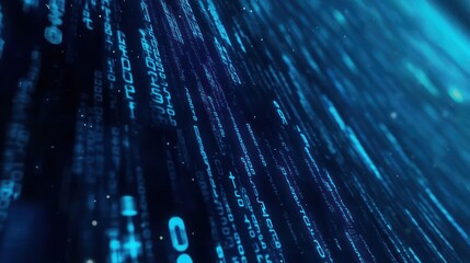 Digital Matrix Abstract Blue