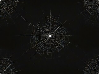 Black spider web illustration