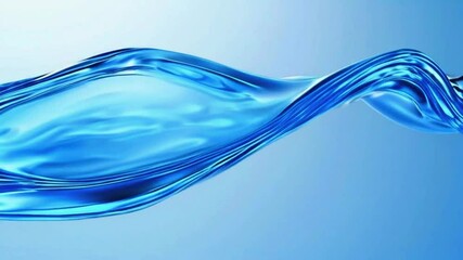 a double-helix structure twisting glass ribbons deep blue color slowly rotates, catching light as it