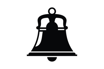  Liberty bell  silhouette vector Transparent White Background