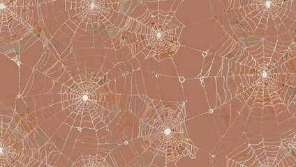 Blush spider web illustration