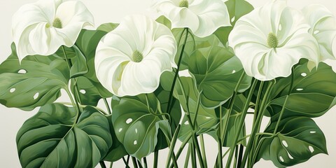 Wall Mural - lily of the valley