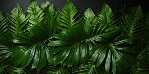 Poster - leaf background