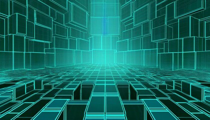 Digital cube background