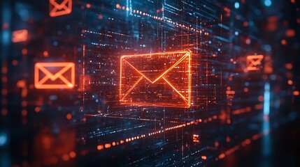 Leinwandbilder - Email AI Using Online Help Electronic mail security audit : Generative AI