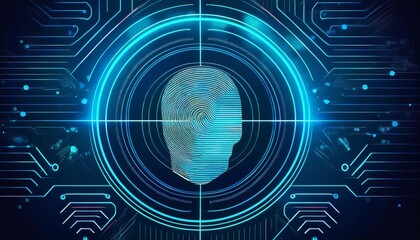 Wall Mural - scanning for personality identification