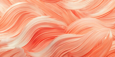 Wall Mural - abstract coral swirls: a mesmerizing abstract background image of swirling coral and white paint cre
