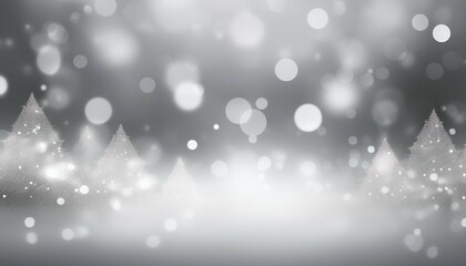 white and grey snows blurred abstract background. bokeh christmas blurred beautiful shiny christmas 